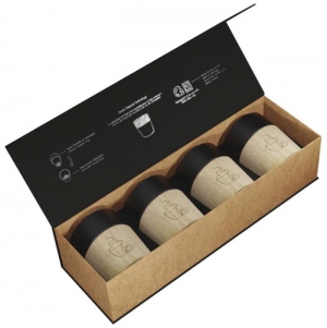 Conjunto de 4 canecas de caf de cermica magnticas 'D06' 'SCX.design'