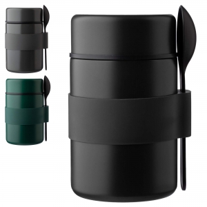 Lancheira de almoo de parede dupla de ao inoxidvel Niko