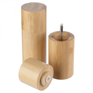 Conjunto de moinho de especiarias de bambu Christine