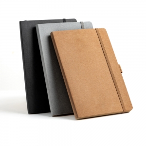 Washy Bloco A5 com capa em papel resistente  gua e folhas kraft