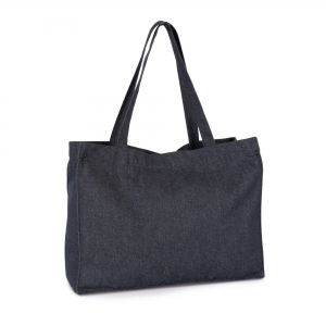 Grande saco de compras denim