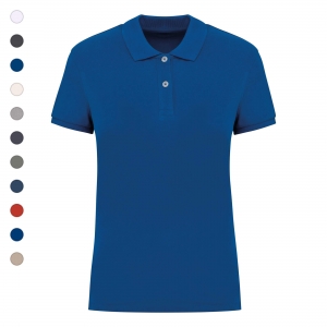 Polo eco-responsvel em malha piqu de senhora