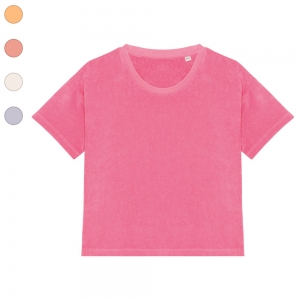 T-shirt eco-respons�vel em malha turca de menina