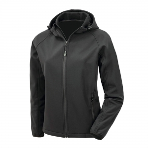 Bluso softshell reciclado 3 camadas com capuz de senhora