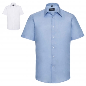 Camisa Oxford de homem manga curta