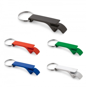 RE-BAITT. Porta-chaves em alum�nio reciclado (100% rAL) com abre-c�psulas