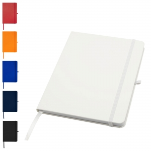 Bloco de notas de capa dura A5 reciclado com pginas pautadas 'Teak'