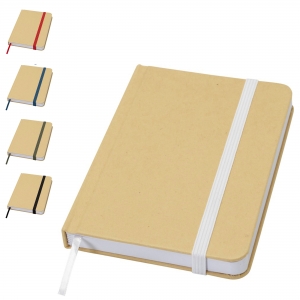 Bloco de notas de capa dura A6 reciclado com p�ginas lisas 'Reed'