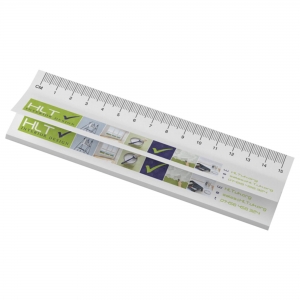 Notas adesivas recicladas com r�gua impressa 'Sticky-Mate�'