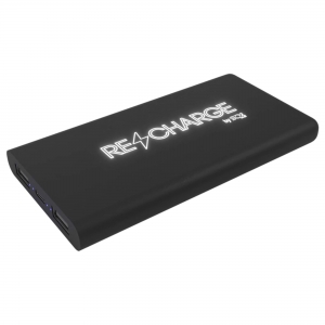 Powerbank sem fios de 10,000 mAh luminosa em borracha 'SCX.design P40'