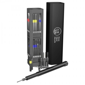 Conjunto de chave de parafusos de 30 pe�as em caixa de alum�nio 'T20' 'SCX.design'