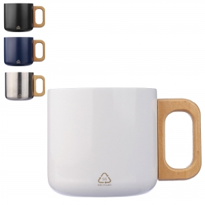 Caneca de parede dupla em ao inoxidvel reciclado 400 ml Dwight