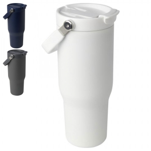 Copo isolado a v�cuo de cobre de a�o inoxid�vel reciclado com tampa de dupla fun��o com certifica��o RCS de 900 ml 'Bronx'