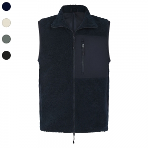 Colete em sherpa reciclado