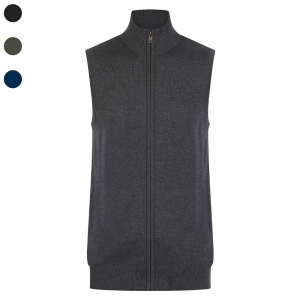 Colete com fecho sem mangas para homem