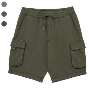 Calo cargo eco-responsvel com aspecto lavado em French Terry de homem