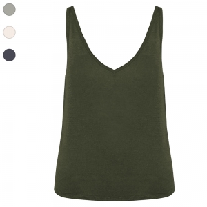 Top em linho de senhora