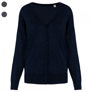 Casaco de malha eco-respons�vel em liocel de senhora