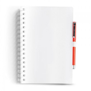 Bloco de argolas A5 com capa em PP