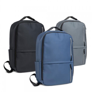 Mochila para port�til, fechos refletores, soft PU