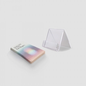 SUPORTE PARA FOLHETOS EM ACR�LICO PERSONALIZ�VEL