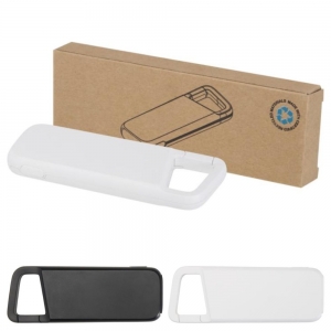 Powerbank de pl�stico reciclado de 5.000 mAh, 12 W, resistente � �gua, com mosquet�o 'Alkes'