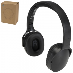 Auscultadores Bluetooth� sem fios, sobre a orelha, de pl�stico reciclado 'Ancha'