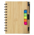 Caderno de bambu com notas Niall