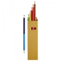 L�pis de cor em madeira, bicolor, 12 cores