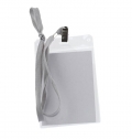 IDENTIFICADOR EM PVC, COM LANYARD EM POLI�STER