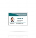 IDENTIFICADOR EM PVC SEMIRR�GIDO, COM MOLA E ALFINETE