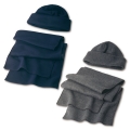 Conjunto de gorro e cachecol (200gr/m2) Russo