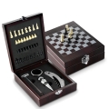 Conjunto de oferta de vinho em madeira Rene