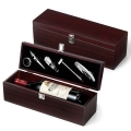 Conjunto de vinho em madeira Nikita