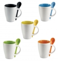 DUAL Caneca bicolor c/ colher 250ml