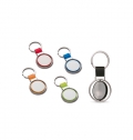 ALBRIGHT. Porta-chaves em metal e PU com possibilidade de personaliza��o doming