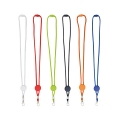 LANYARD TUBULAR EM POLI�STER COM AJUSTE E MOSQUET�O