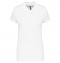 POLO PIQU MULHER MANGA CURTA BRANCO