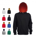 Sweatshirt de criana com capuz em contraste