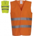 Colete com 2 bandas de alta visibilidade