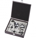 Conjunto de vinho em madeira Emil