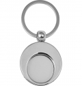 Porta-chaves de alum�nio com ficha para carrinho de compras Christie