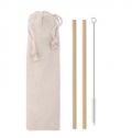NATURAL STRAW Palhinha bambu escova bolsa