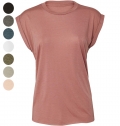 T-shirt Flowy manga enrolada