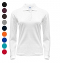POLO REGULAR MULHER MANGA COMPRIDA 200 G/M2 CORES