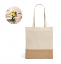 MERCAT. Saco 100% algodo (160 g/m) com detalhes em imitao de juta