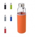 Garrafa de vidro (500 ml) com bolsa de neoprene Nika