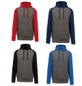 Sweatshirt com capuz bicolor de criana