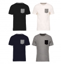 T-shirt em algodo biolgico com bolso