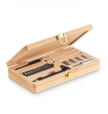 GALLAWAY Set ferramentas em caixa bambu